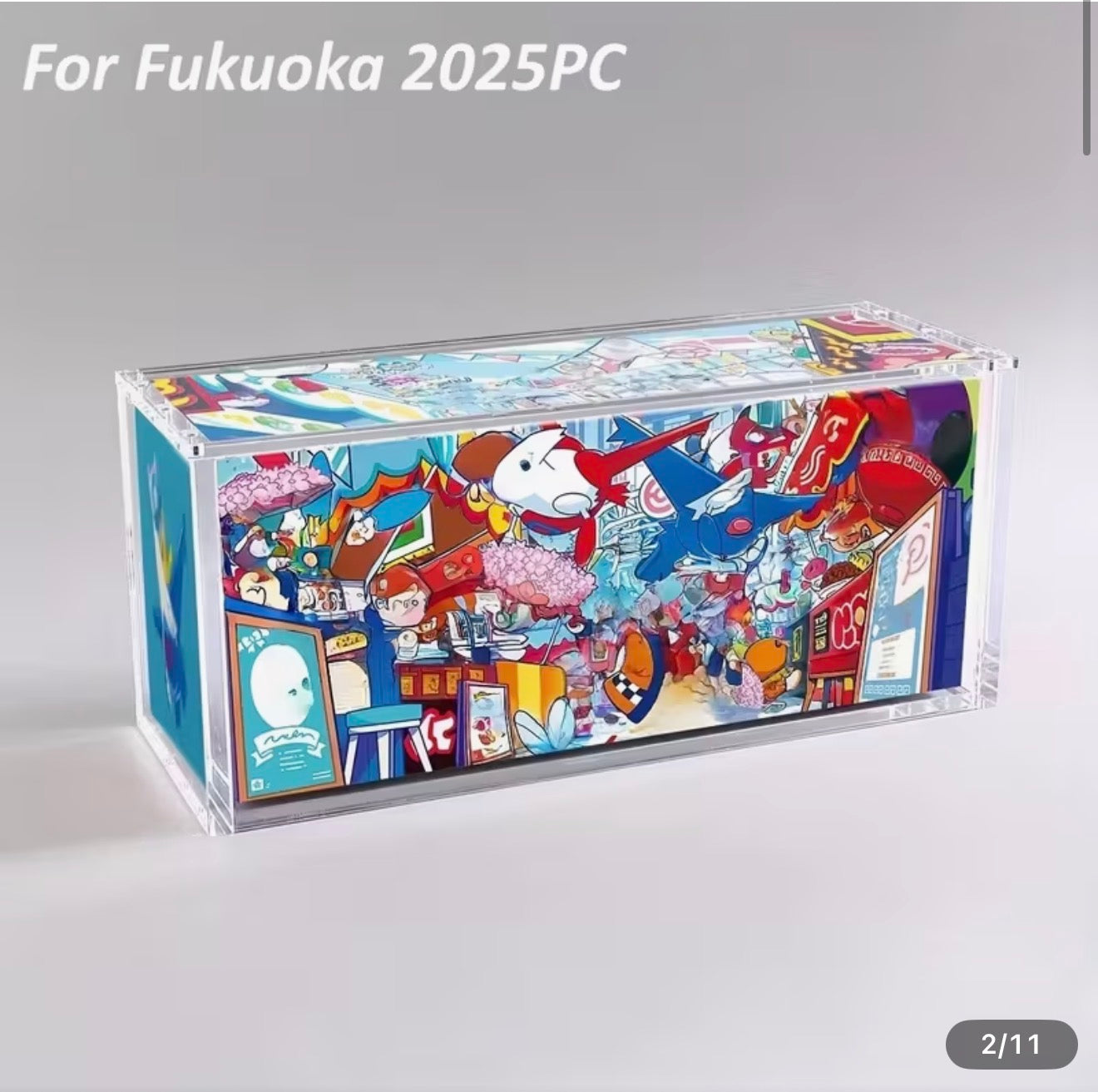 Acrylic Case for Hiroshima/Tohoku/Fukuoka Pokemon center box
