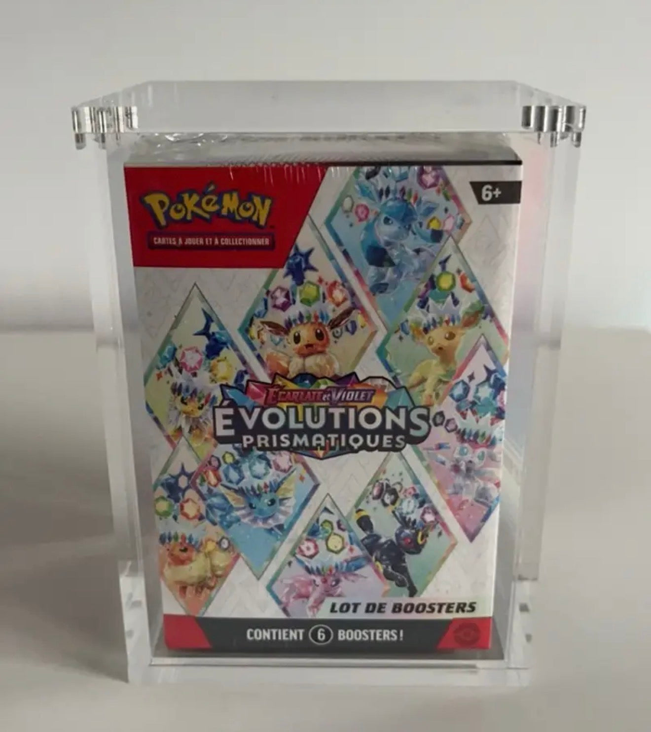 Acrylic Case for single booster bundle Pokemon - 6 packs box
